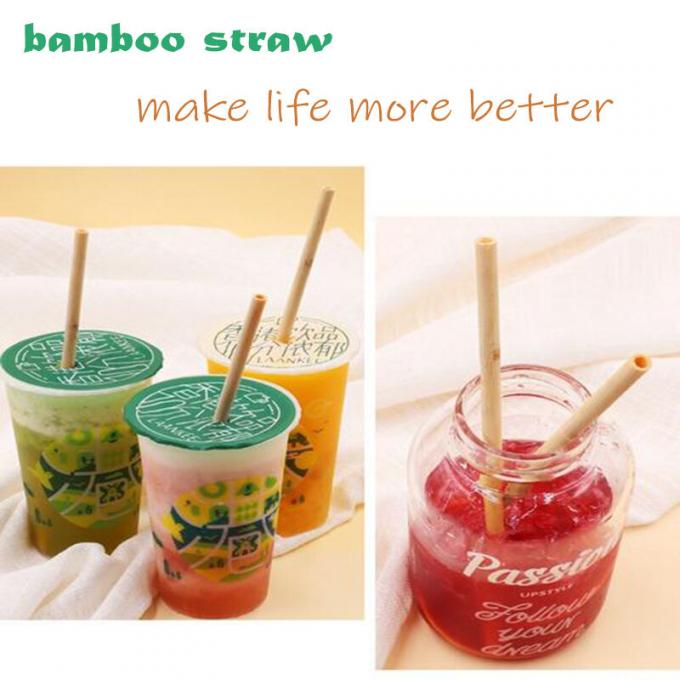 Piccolo bamboo paglia tubo di bambù per bere con logo personalizzato 2