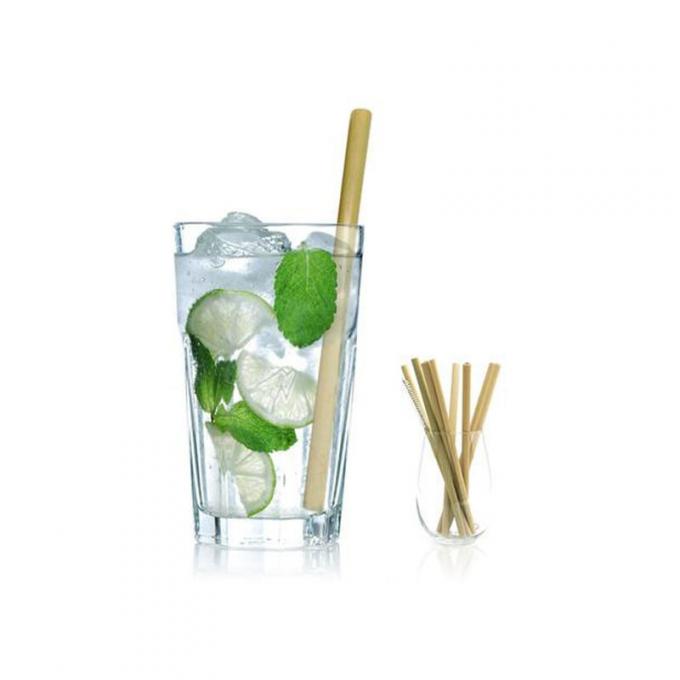 Piccolo bamboo paglia tubo di bambù per bere con logo personalizzato 0