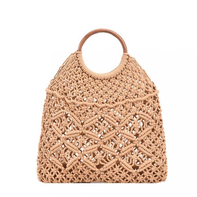 Maniglia di borsa di bambù rotonda e semirotonda con radice di bambù per borsa da mano da donna 1