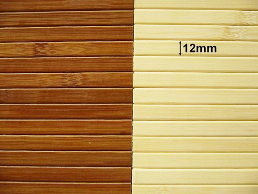 Carta da parati di bambù naturale 17mm d'incorniciatura di bambù fatto a mano tessuto indietro per la decorazione domestica