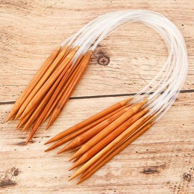 ferro da maglia di bambù degli uncinetti di legno fatti a mano durevoli di 3.5mm