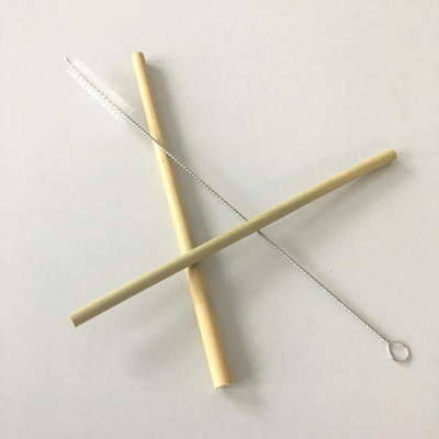 Cannucce di bambù riutilizzabili 20x0.8cm amichevoli riutilizzabili di Eco con la spazzola