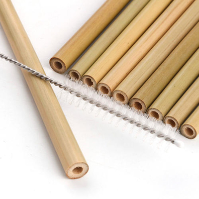 Biodegradabile concimabile delle paglie riutilizzabili di bambù amichevoli di Eco con Straw Cleaner