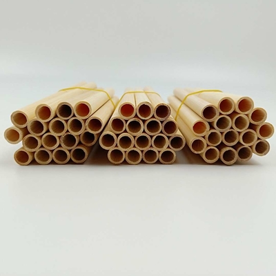 paglie di bambù eliminabili naturali di 22.5cm per il tè del cocktail della bevanda del caffè