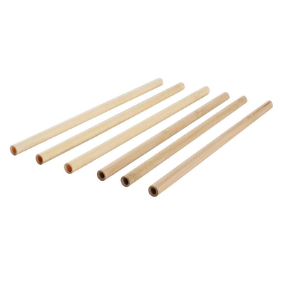 paglie di bambù eliminabili naturali di 22.5cm per il tè del cocktail della bevanda del caffè