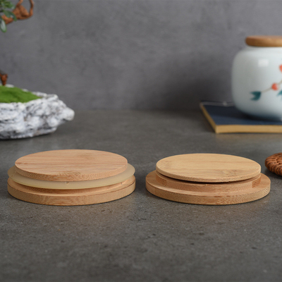 Coperchi d'inscatolamento riutilizzabili di bambù di legno per il caffè delle erbe del tè di stoccaggio del cereale dell'alimento
