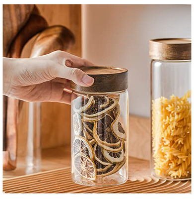 Coperchi d'inscatolamento riutilizzabili di bambù di legno per il caffè delle erbe del tè di stoccaggio del cereale dell'alimento