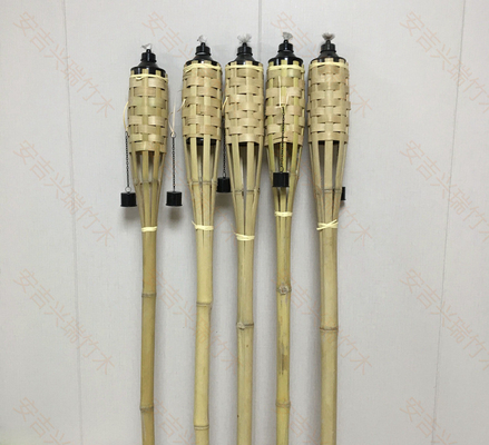 partito di bambù di Tiki Torches For Garden Lighting Luau della torcia di bambù naturale di 180cm