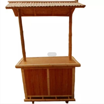 Sedie di bambù beventi di Tiki Bar With Bottle Rack della spiaggia di bambù con supporto posteriore