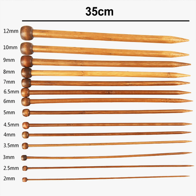 insieme di bambù degli uncinetti dei ferri da maglia circolari di bambù 12pcs