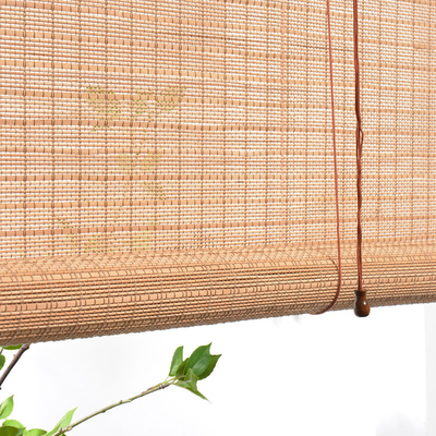 schermi girevoli di bambù Roman Style Curtains di bambù variopinto della natura di 1.8m