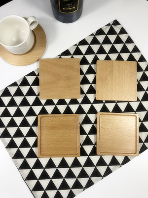 I sottobicchieri di bambù dello spazio in bianco rotondo impermeabilizzano la stuoia di Mat For Home Cafe Drinking del sottobicchiere