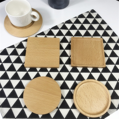 I sottobicchieri di bambù dello spazio in bianco rotondo impermeabilizzano la stuoia di Mat For Home Cafe Drinking del sottobicchiere