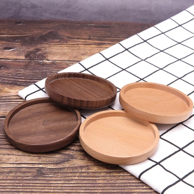 Sottobicchieri di bambù dello spazio in bianco di legno naturale per tovaglietta del graffio della tazza della tazza l'anti
