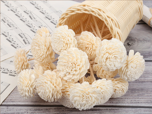Il legno sentito ha asciugato Sola Flower Reed Diffuser 15cm con lo stoppino del cotone per decorativo