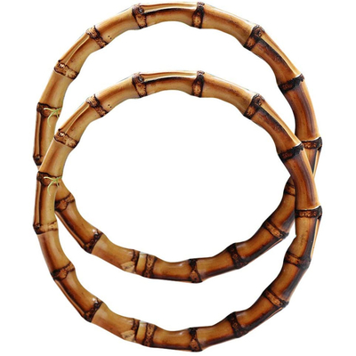 Maniglia di bambù naturale della borsa per il semicerchio degli accessori della borsa delle donne o la maniglia rotonda della borsa