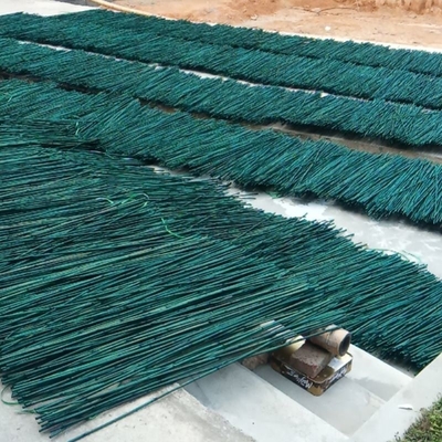 20cm hanno dipinto la decorazione verde di Rohi dei pali di bambù crudi di Pali