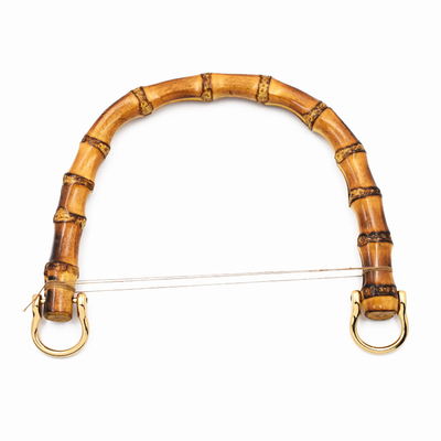 Maniglia di bambù naturale della borsa degli accessori dei bagagli per il semicerchio delle donne
