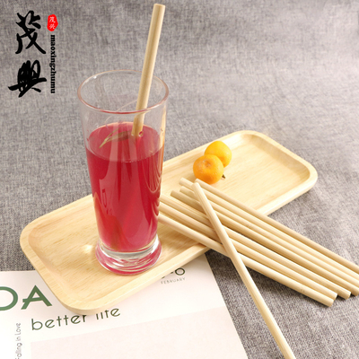 Fibra tessile naturale organica di bambù biodegradabile Straw Reusable Bamboo Drinking Straw della materia prima con il pulitore