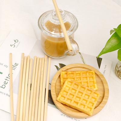 Fibra tessile naturale organica di bambù biodegradabile Straw Reusable Bamboo Drinking Straw della materia prima con il pulitore