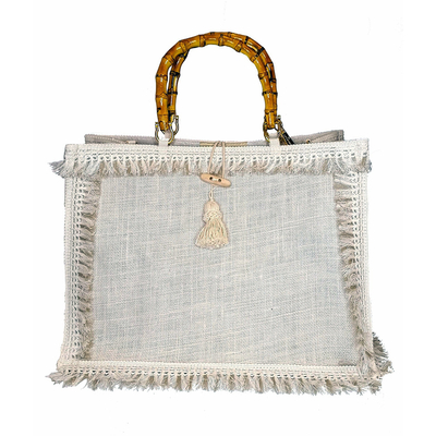 Maniglia di bambù naturale della borsa per il semicerchio degli accessori della borsa delle donne o la maniglia rotonda della borsa