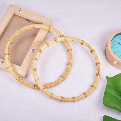 Maniglia di bambù naturale della borsa per il semicerchio degli accessori della borsa delle donne o la maniglia rotonda della borsa