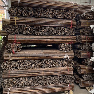 150cm Pali di bambù crudi che dipingono i pali di bambù decorativi neri rossi verdi del giardino