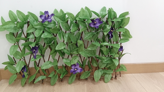 Pianta verde di plastica decorativa Mat Panel Artificial Leaves Fence per all'aperto