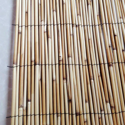 Rullo a lamella laminato decorativo leggero dei pannelli naturali amichevoli del recinto a lamella per l'iarda