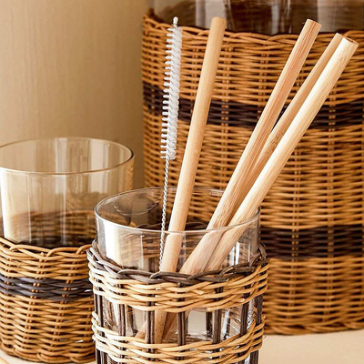 cannuccia di bambù delle paglie di 22.5cm di uso di bambù eliminabile della bevanda