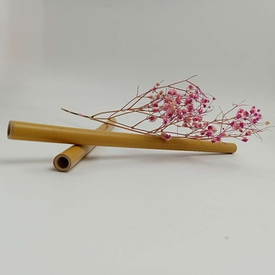 paglie di bambù eliminabili di 19cm naturali per la bevanda Drinkings freddo dei bambini