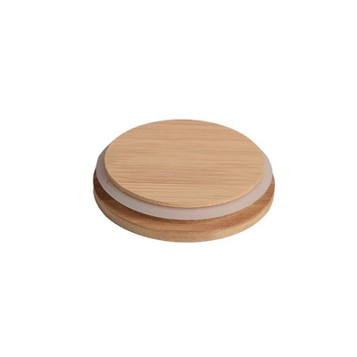 i coperchi di bambù di 8.5cm colano i porta-candela della prova con silicio variopinto Ring Size Customized