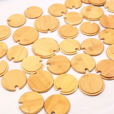 Coperchi ermetici di bambù del porta-candela del barattolo di Ring Bamboo Jar Lid Storage del silicio