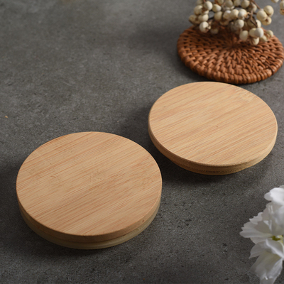 Coperchi ermetici di bambù del porta-candela del barattolo di Ring Bamboo Jar Lid Storage del silicio