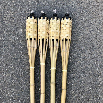 partito di bambù di Tiki Torches For Garden Lighting Luau della torcia di bambù naturale di 180cm