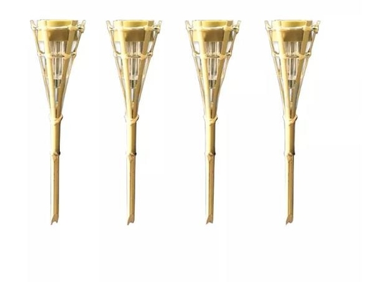 torce di bambù del partito di Tiki Torch Hand Woven Bamboo del giardino di 115cm