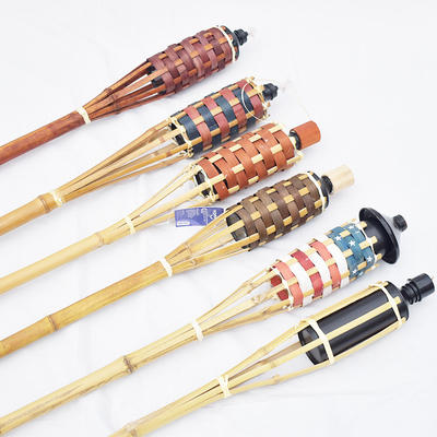 Scatola metallica di bambù dell'olio di Tiki Torches Refillable Replacement Metal della decorazione di Halloween