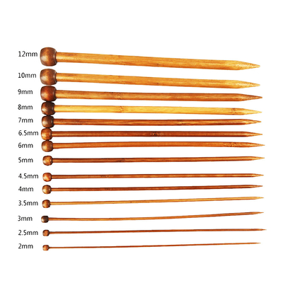12Pcs ha fissato singolo tricottare aguzzo dei ferri da maglia circolari di bambù leggeri per tricottare fatto a mano di DIY