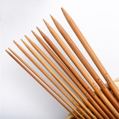 12Pcs ha fissato singolo tricottare aguzzo dei ferri da maglia circolari di bambù leggeri per tricottare fatto a mano di DIY