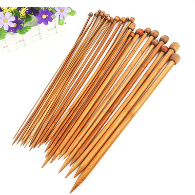 12Pcs ha fissato singolo tricottare aguzzo dei ferri da maglia circolari di bambù leggeri per tricottare fatto a mano di DIY