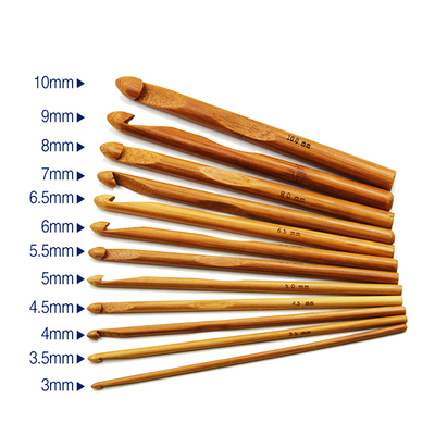 L'uncinetto di bambù di legno ergonomico ha messo 8 pezzi per il principiante