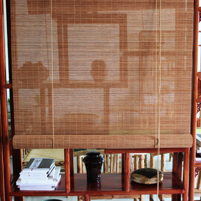 Privacy Indoor Bamboo Roller Blind With Lift, Anti UV Waterproof Bambù tende