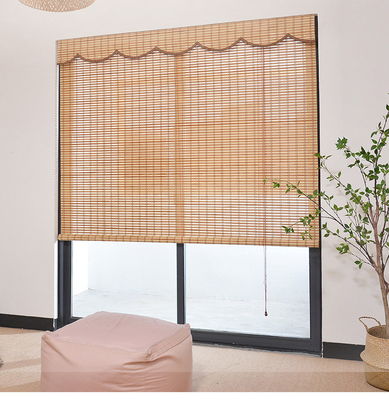 il rotolo di bambù impermeabile 2m della stecca di 1.5m sui ciechi espone al sole Roman Bamboo Blinds tessuto prova