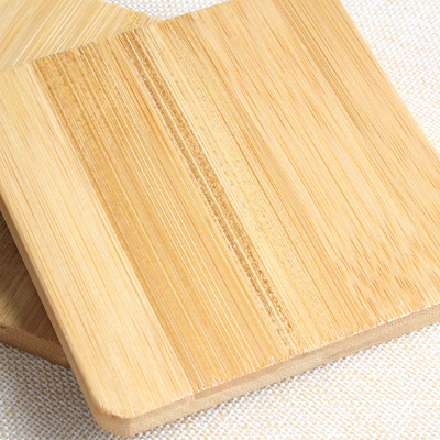 Sottobicchieri di bambù in bianco su ordinazione per la stuoia di legno di bambù del piattino del quadrato della bevanda