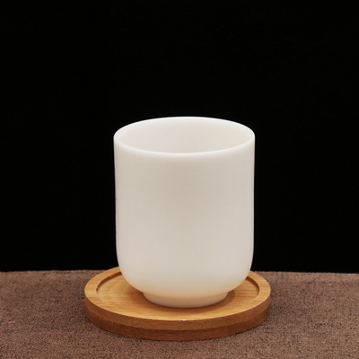 I sottobicchieri di bambù di 6 pacchetti 9cm in tondo modellano il laser Logo Bar Home Cup Coasters
