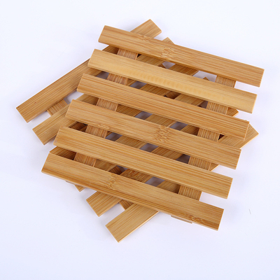 Piattino di legno di bambù naturale leggero Mat For Succulent Plant Pots comodo della pianta