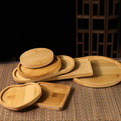 I sottobicchieri di bambù dello spazio in bianco rotondo di 6 pacchetti 9cm escludono i sottobicchieri domestici della tazza
