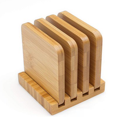 I sottobicchieri di bambù dello spazio in bianco rotondo impermeabilizzano la stuoia di Mat For Home Cafe Drinking del sottobicchiere