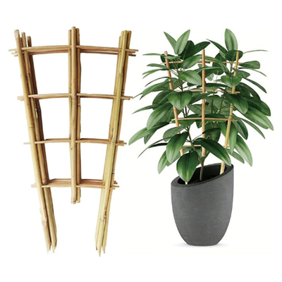 Fabbrica di fornitura diretta 24 pollici di bamboo U Trellis a mano per il giardino
