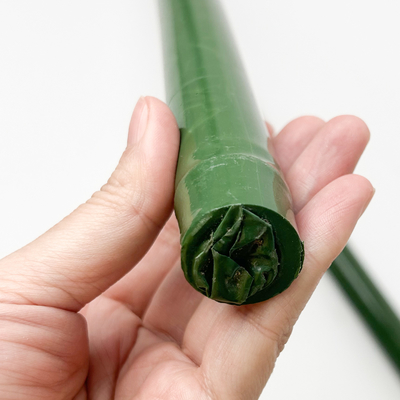 Sostituzione per fiori di bambù rivestito in PVC verde a misura